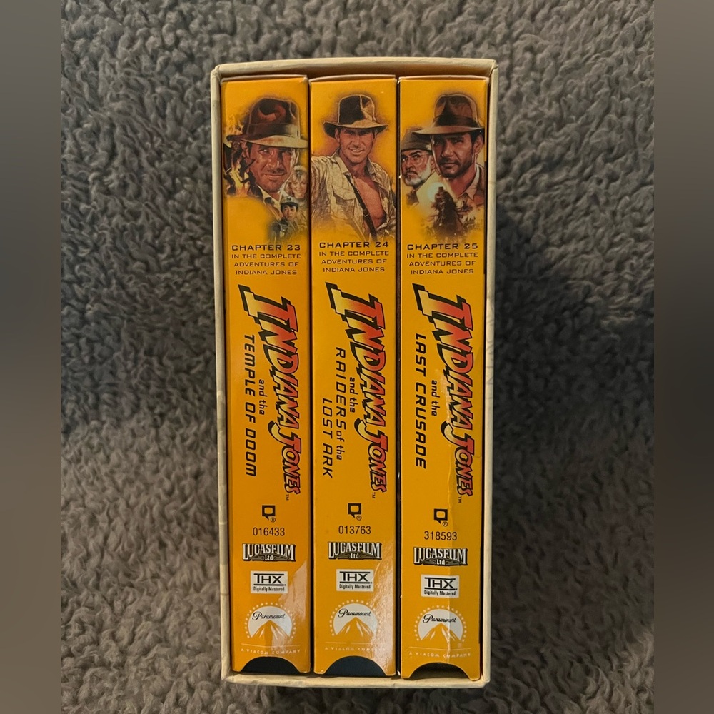 Indiana Jones Trilogy VHS Box Set- Collectable- RARE - Picture 2 of 6